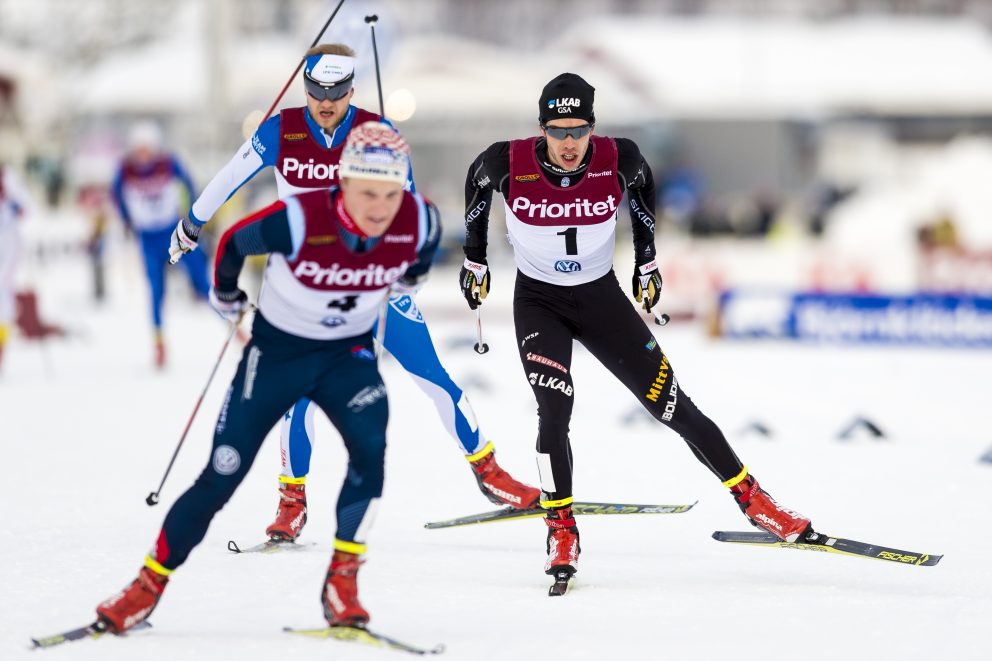 Marcus Hellner, Gellivare Skidallians tävlar i herrarnas skiathlon under dag fem av SM-veckan den 31 januari 2016 i Piteå. Foto: Peter Skaugvold / BILDBYRÅN / kod 116 / 57825